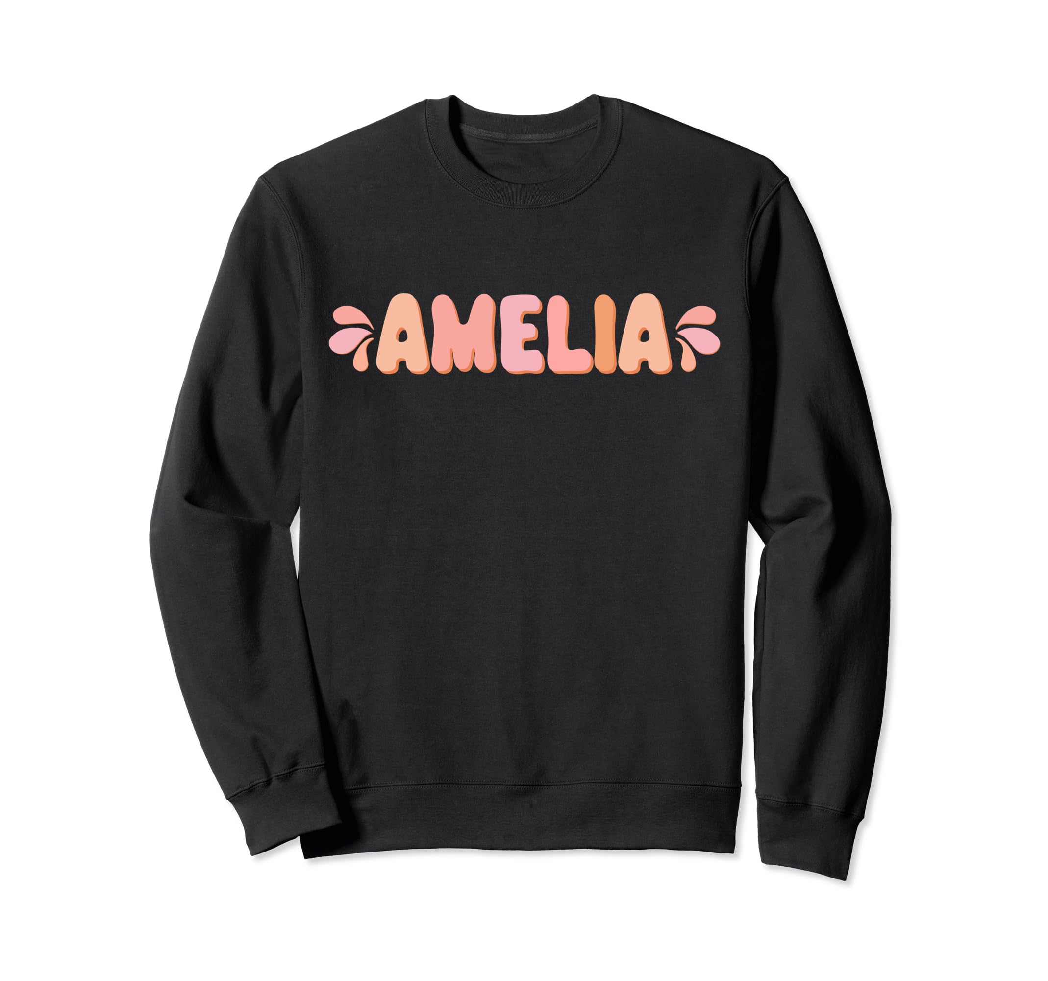My First Name Is Amelia Eighties Sweatshirt - Aesthetic Graphic Men Women - T-Shirt, Sweatshirt, Hoodie