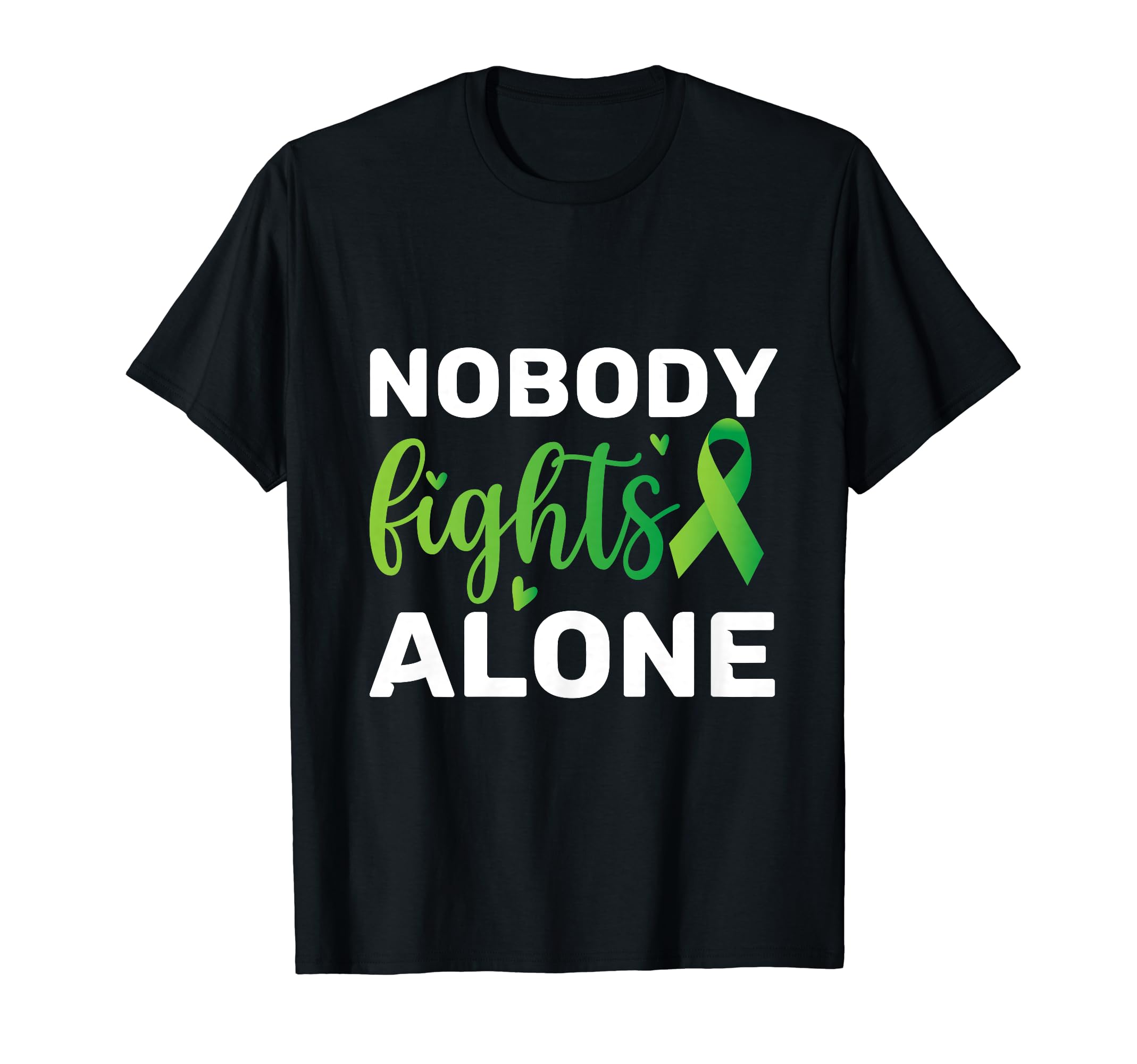 Nobody Fights Alone Mental Health T-Shirt - Streetwear Style for Adults - T-Shirt, Sweatshirt, Hoodie