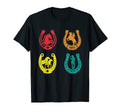 Horseshoe Cowboy Cowgirl Equestrian T-Shirt - Streetwear Style Unisex - T-Shirt, Sweatshirt, Hoodie
