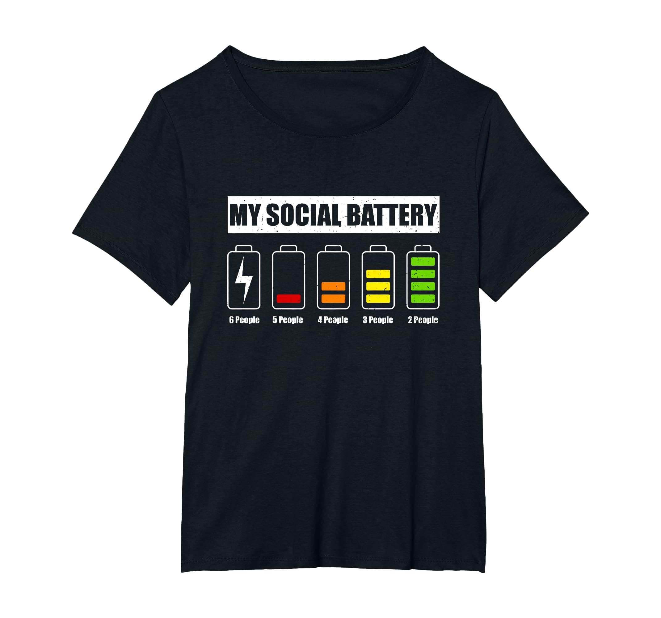 My Social Battery Low Energy Anti T-Shirt - Fun Novelty Design for Adults - T-Shirt, Sweatshirt, Hoodie