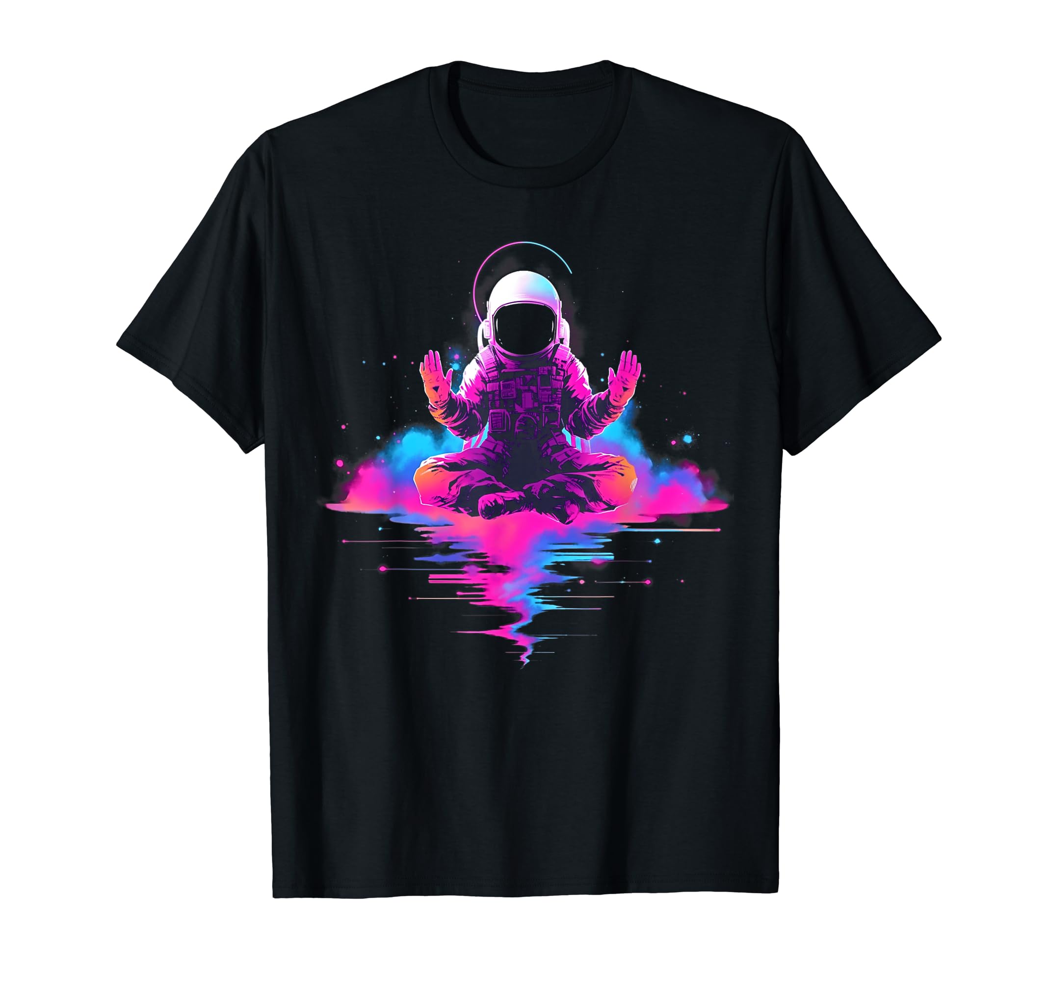 Synthwave Astronaut Cyberpunk 80S Sci T-Shirt - Graphic Print for Adults - T-Shirt, Sweatshirt, Hoodie