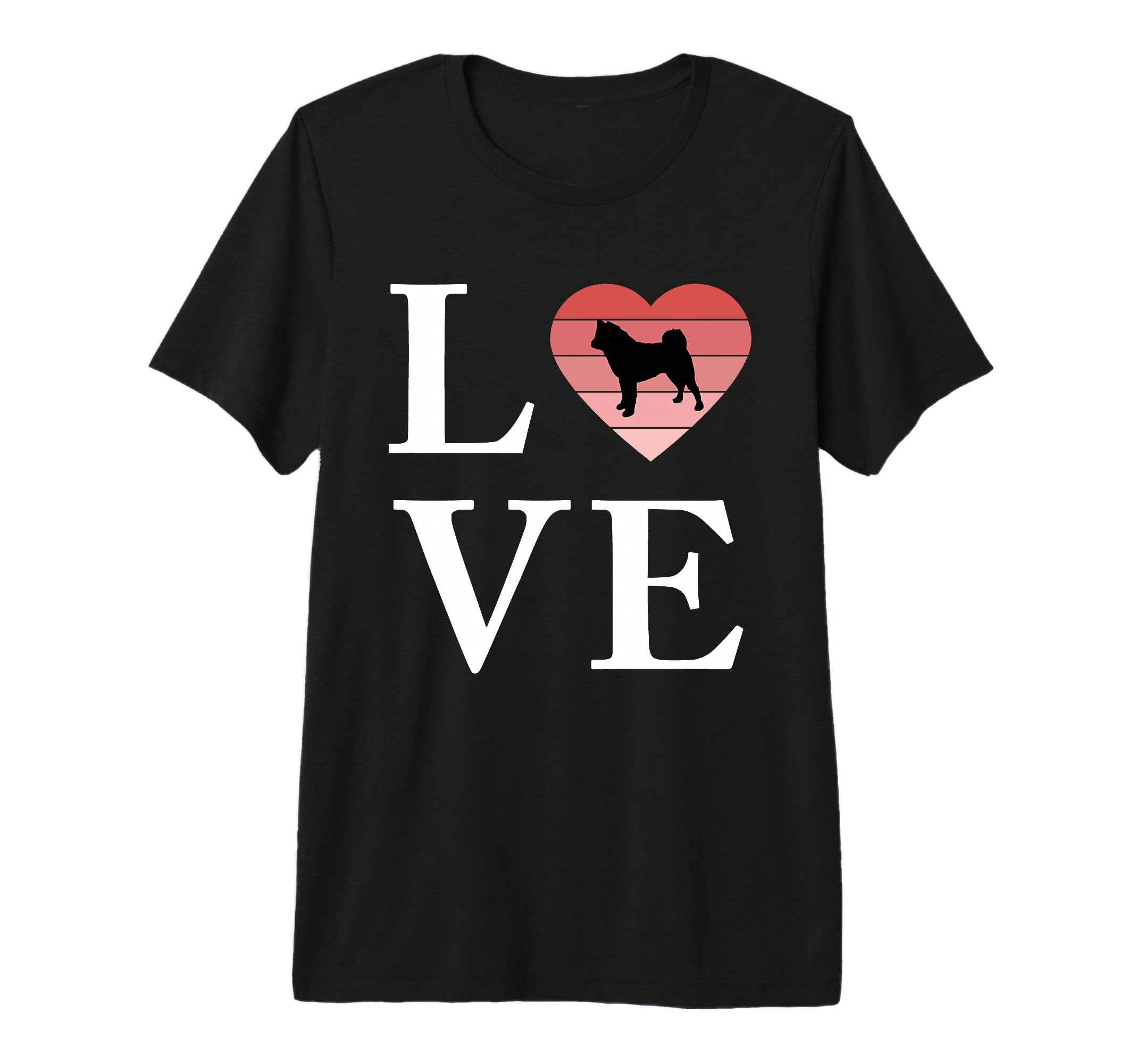Dog Breed American Akita Word Love T-Shirt - Aesthetic Graphic Men Women - T-Shirt, Sweatshirt, Hoodie