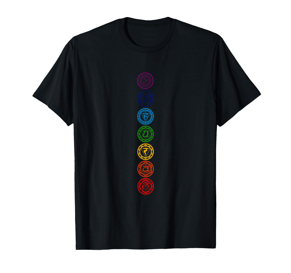 Chakras Yoga Sacred Geometry Om T-Shirt - Casual Everyday Wear Men Women - T-Shirt, Sweatshirt, Hoodie