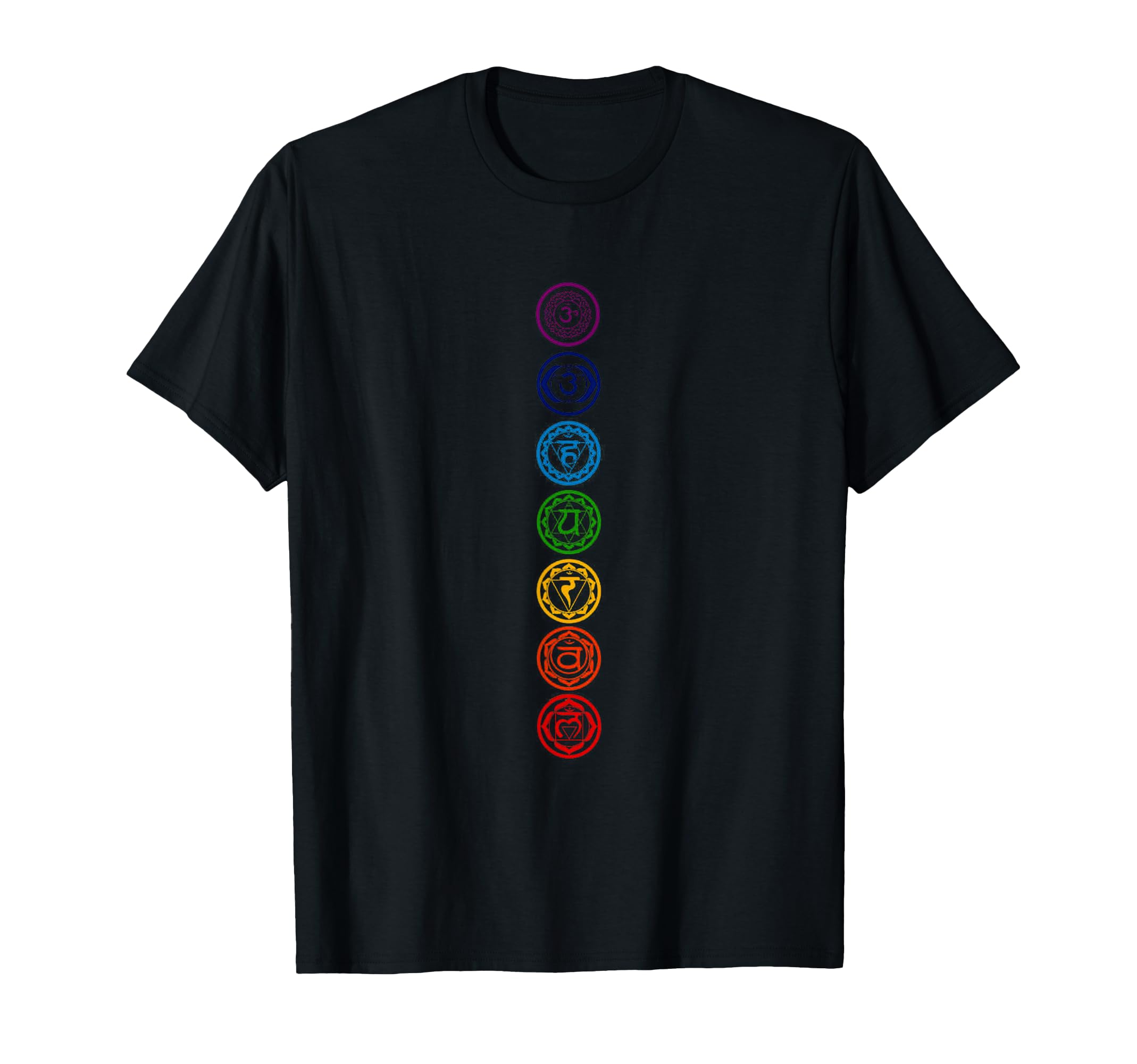 Chakras Yoga Sacred Geometry Om T-Shirt - Casual Everyday Wear Men Women - T-Shirt, Sweatshirt, Hoodie