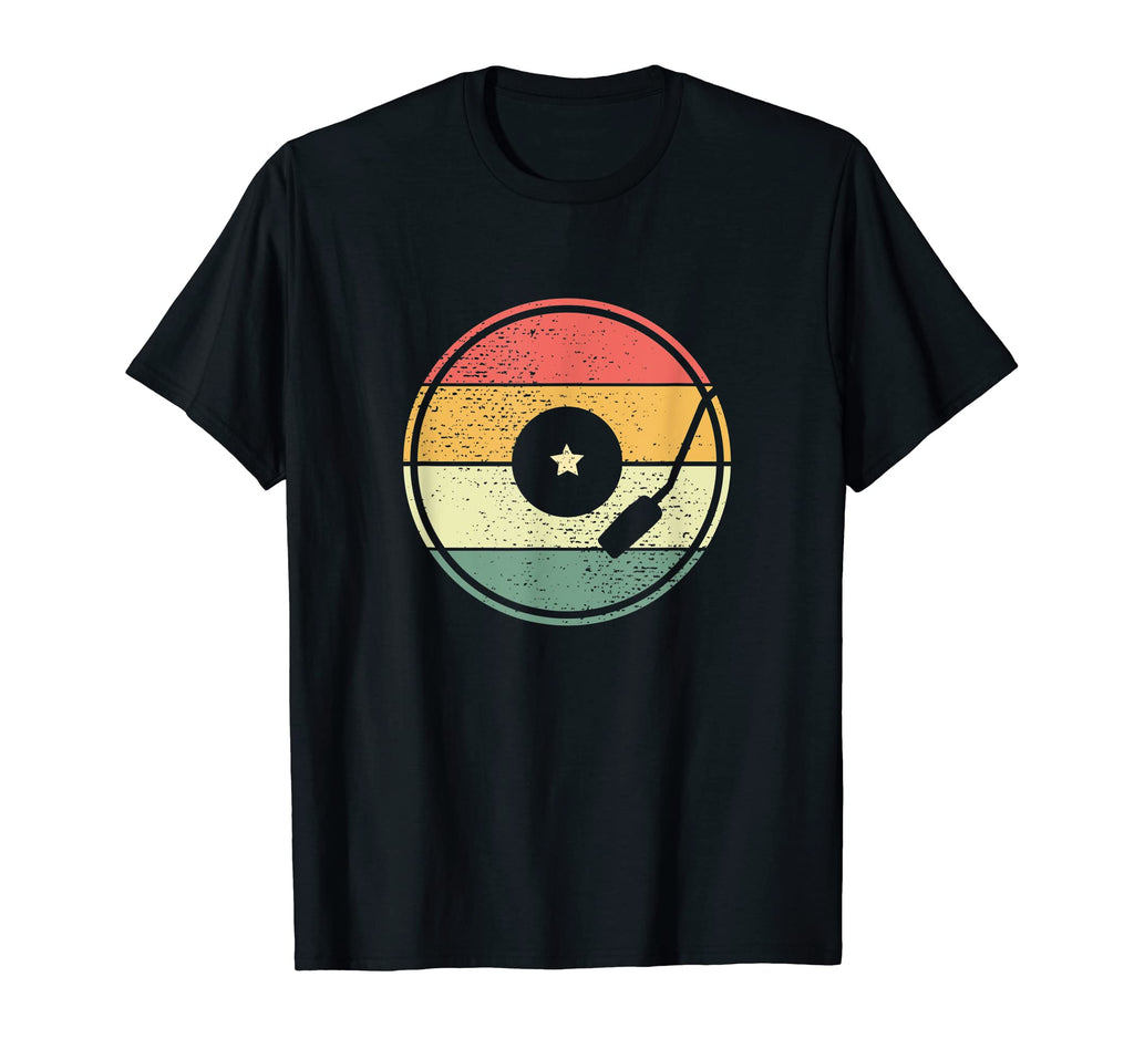 Vinyl Record Player Dj Turntable Music T-Shirt - Custom Art Print Men Women - T-Shirt, Sweatshirt, Hoodie