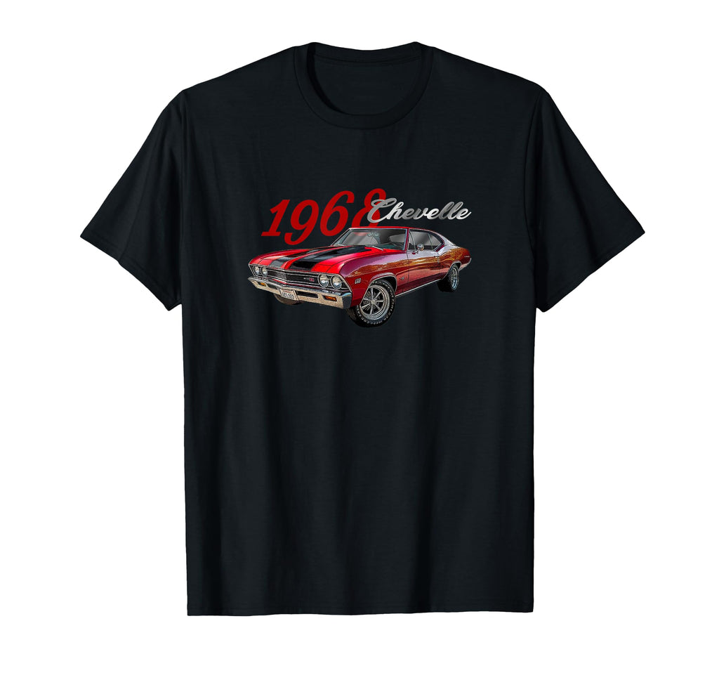 1968 Chevelle American Muscle Car V8 T-Shirt - Unique Graphic Men Women - T-Shirt, Sweatshirt, Hoodie