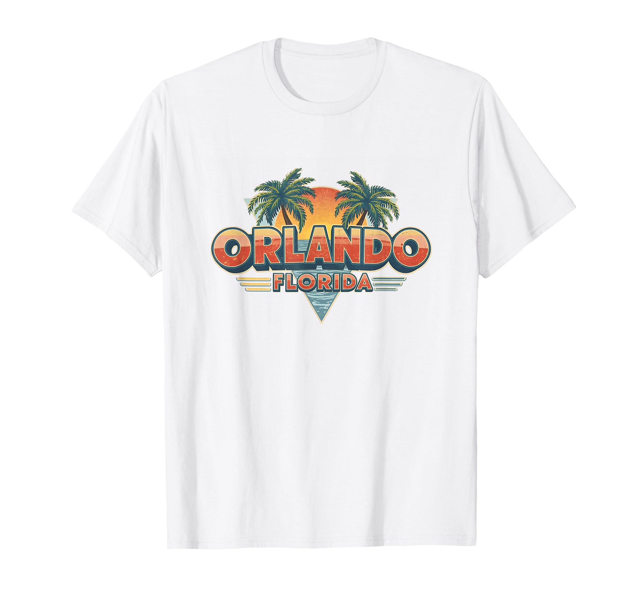 Orlando Florida Sunset 70S 80S T-Shirt - Custom Art Print for Adults - T-Shirt, Sweatshirt, Hoodie
