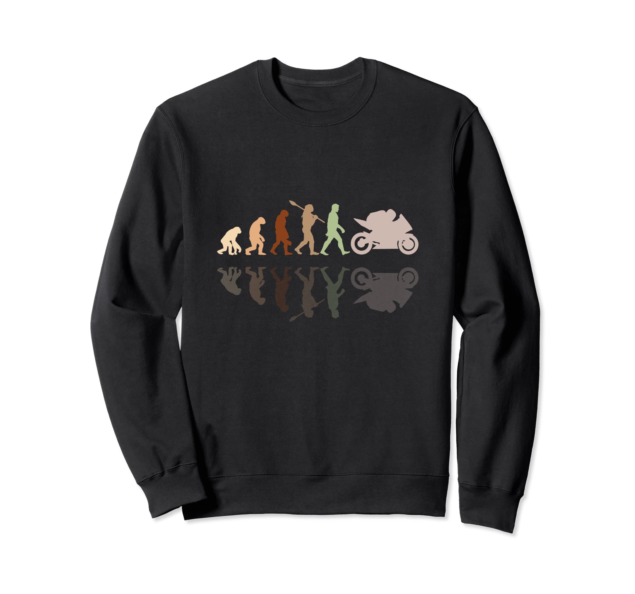 Motorcycle Evolution Shadow Biker Sweatshirt - Streetwear Style Men Women - T-Shirt, Sweatshirt, Hoodie