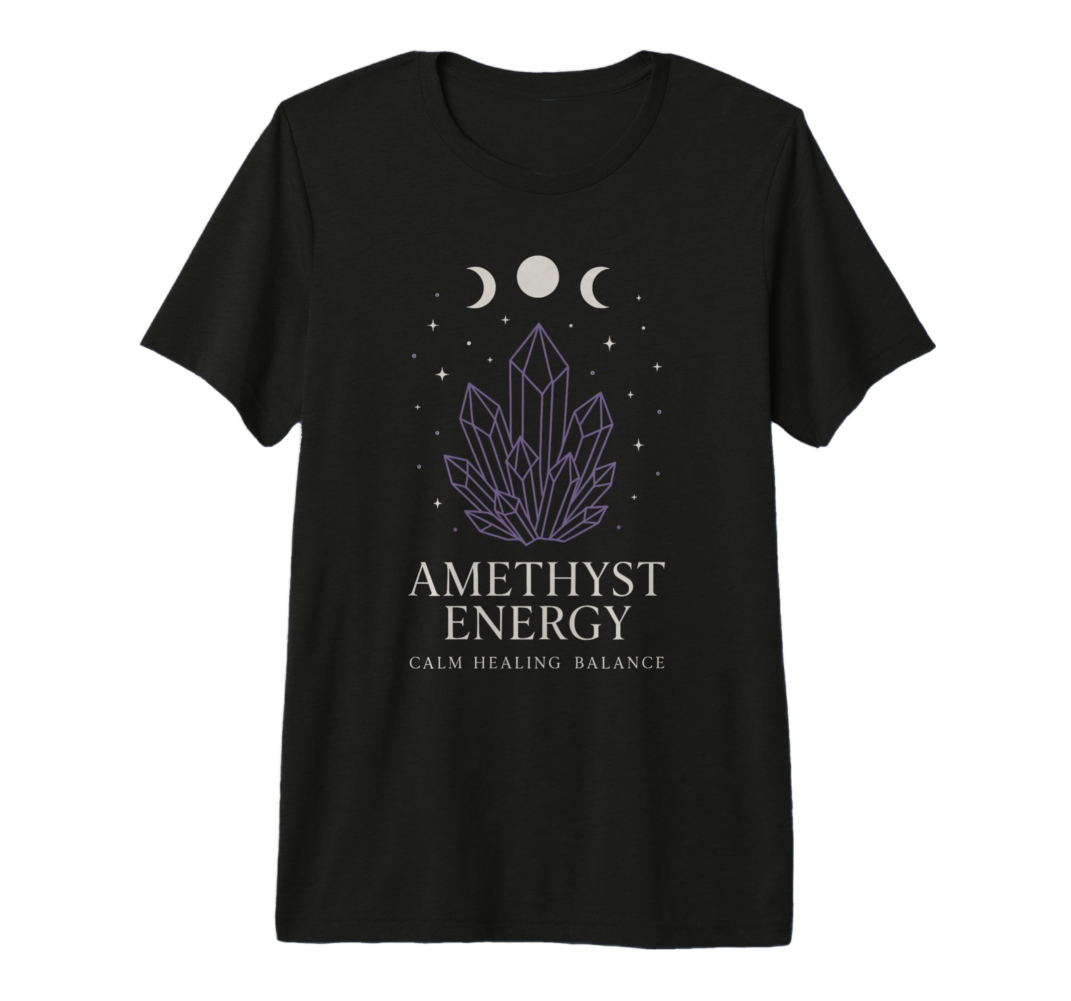 Amethyst Addict Healing Crystal T-Shirt - Custom Art Print for Adults - T-Shirt, Sweatshirt, Hoodie