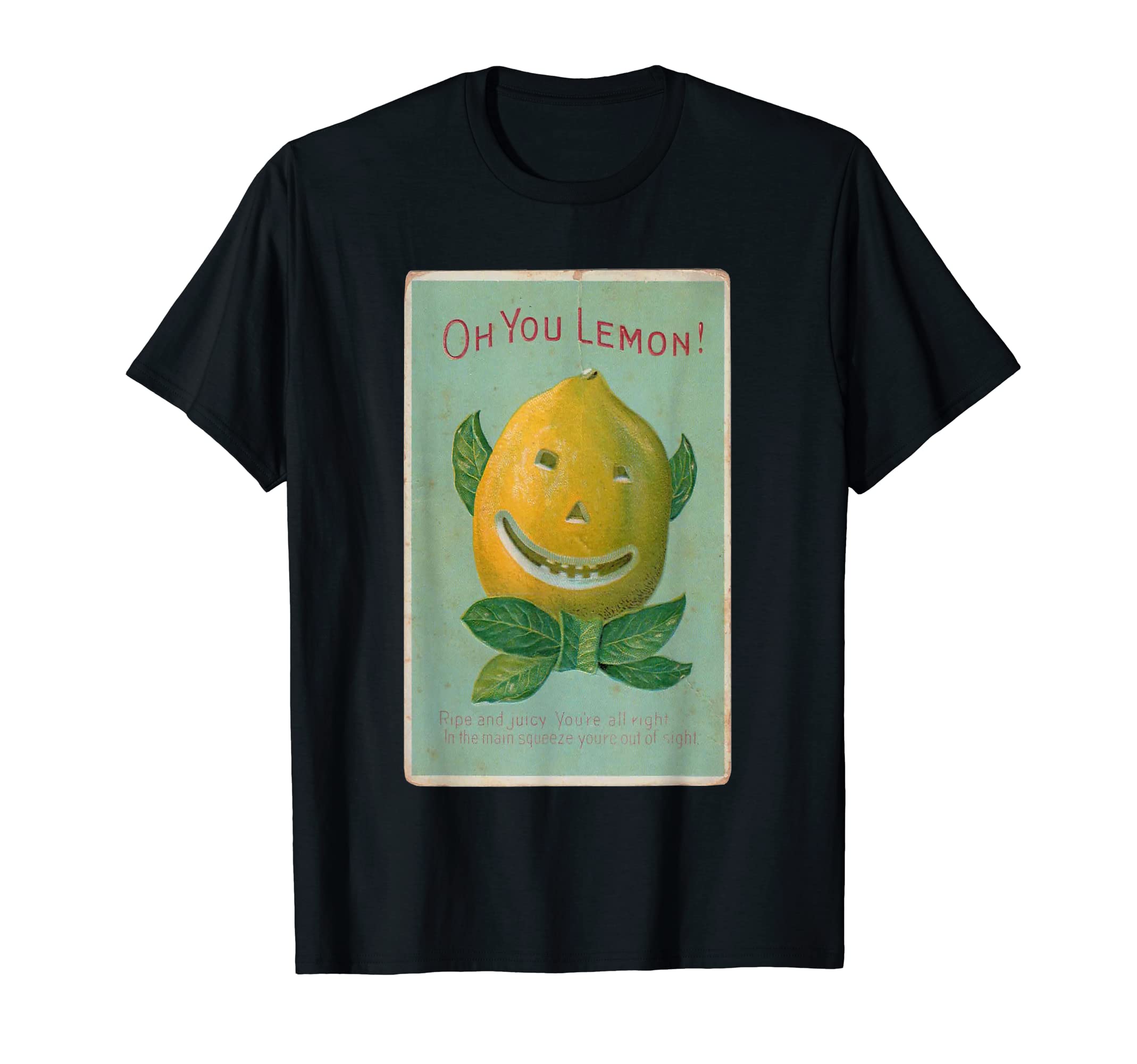 Oh You Lemon 1910 Anthropomorphic T-Shirt - Graphic Print for Adults - T-Shirt, Sweatshirt, Hoodie