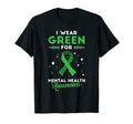 End Stigma Or I Wear Green Mental T-Shirt - Fun Novelty Design for Adults - T-Shirt, Sweatshirt, Hoodie