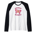 Antisocial Butterfly Raglan Baseball Hoodie - Trendy Graphic Unisex - T-Shirt, Sweatshirt, Hoodie