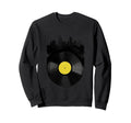 Record Cityscape Vinyl City Skyline Sweatshirt - Unique Graphic Men Women - T-Shirt, Sweatshirt, Hoodie