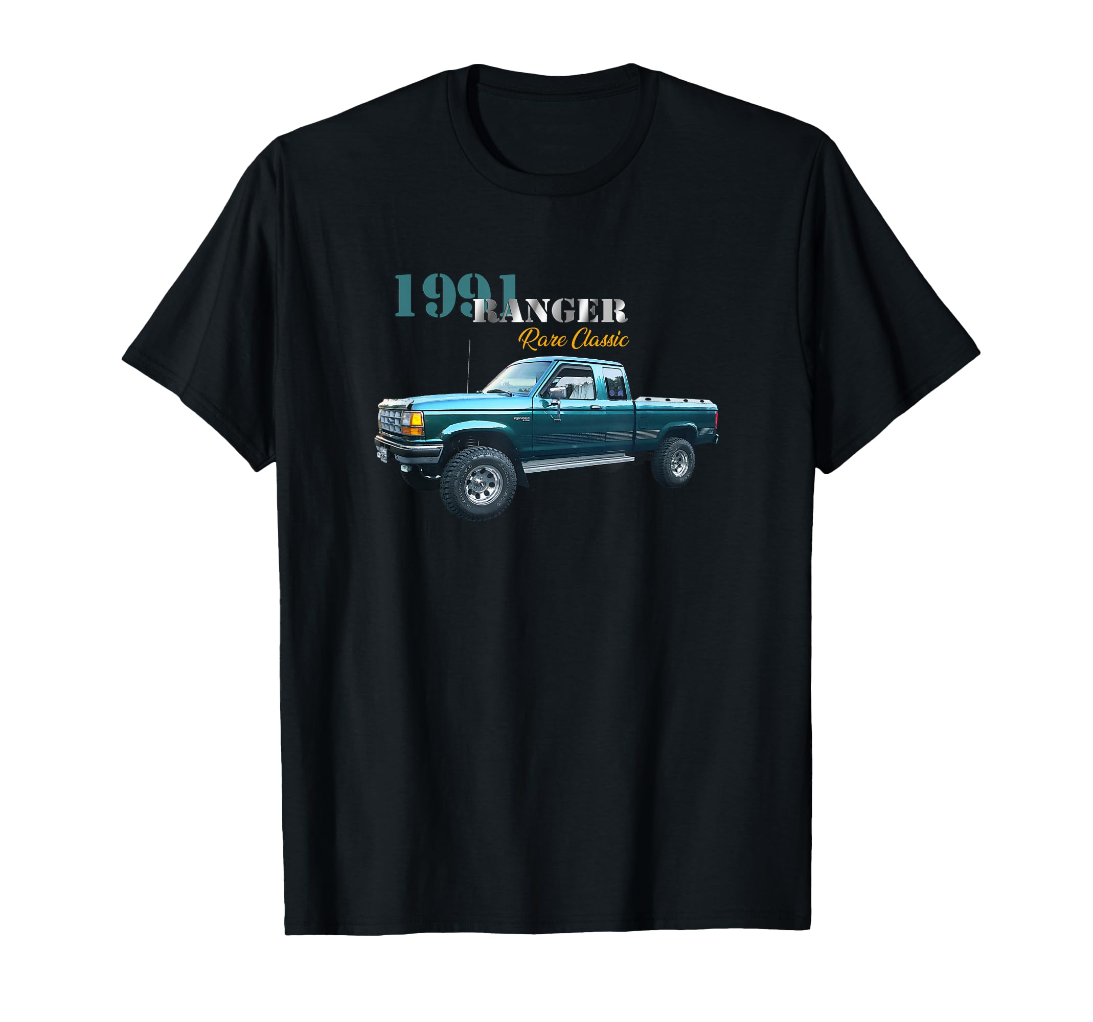 Cars Trucks Rare 1991 Pick Up Truck T-Shirt - Custom Art Print for Adults - T-Shirt, Sweatshirt, Hoodie