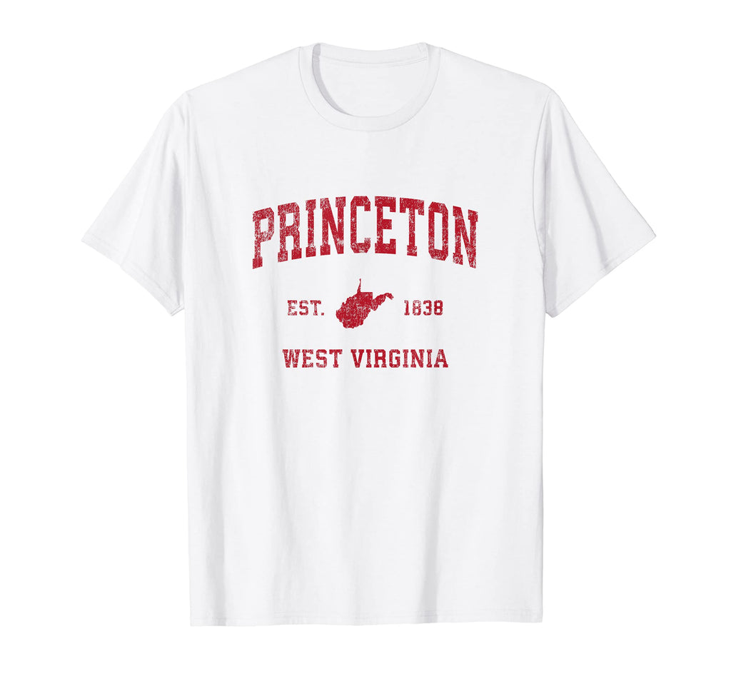 Princeton West Virginia Wv Sports Red T-Shirt - Casual Everyday Wear Unisex - T-Shirt, Sweatshirt, Hoodie
