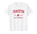 Princeton West Virginia Wv Sports Red T-Shirt - Casual Everyday Wear Unisex - T-Shirt, Sweatshirt, Hoodie