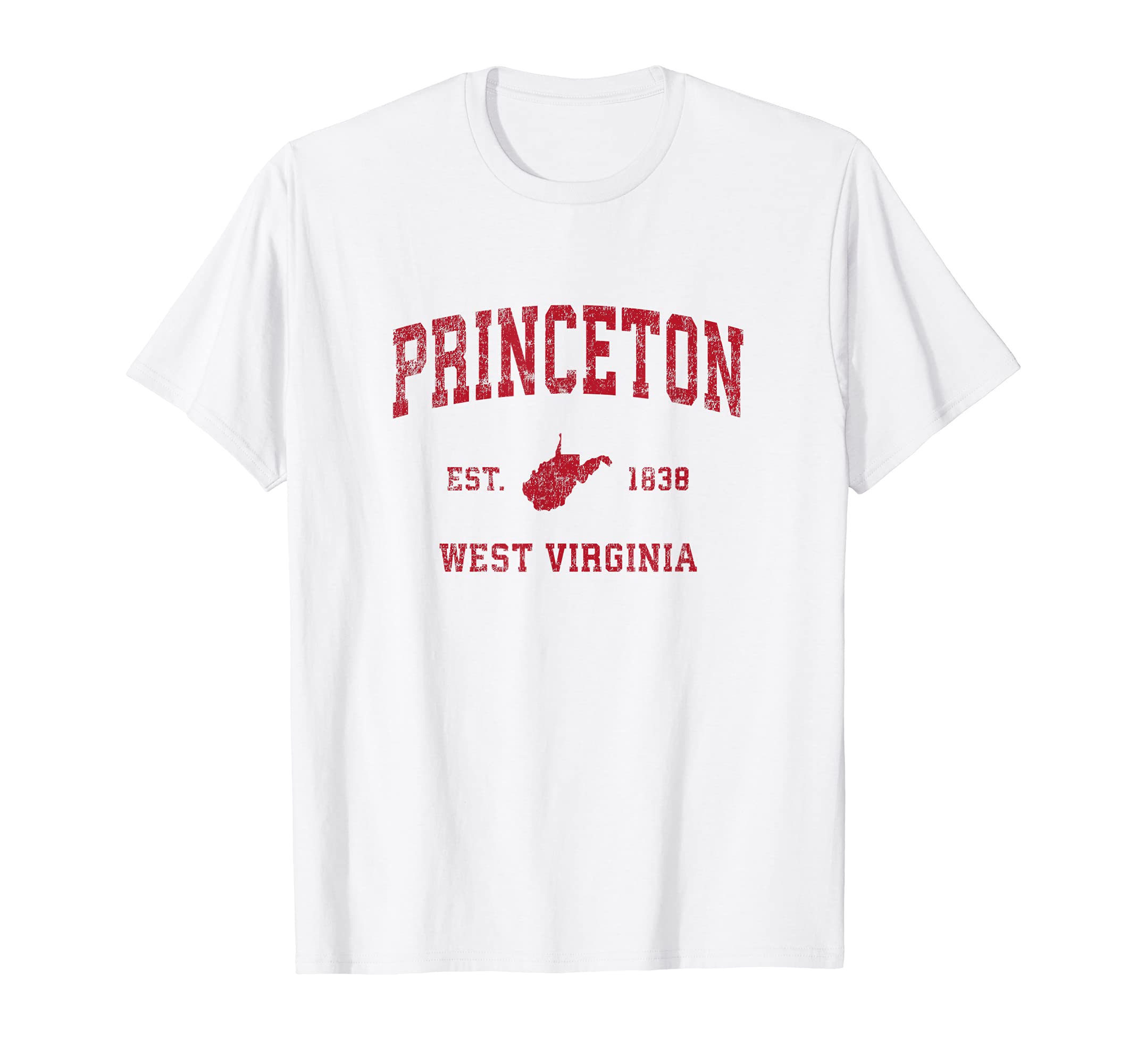 Princeton West Virginia Wv Sports Red T-Shirt - Casual Everyday Wear Unisex - T-Shirt, Sweatshirt, Hoodie
