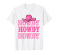 Rodeo White Howdy Western Cowboy Hat T-Shirt - Custom Art Print Unisex - T-Shirt, Sweatshirt, Hoodie