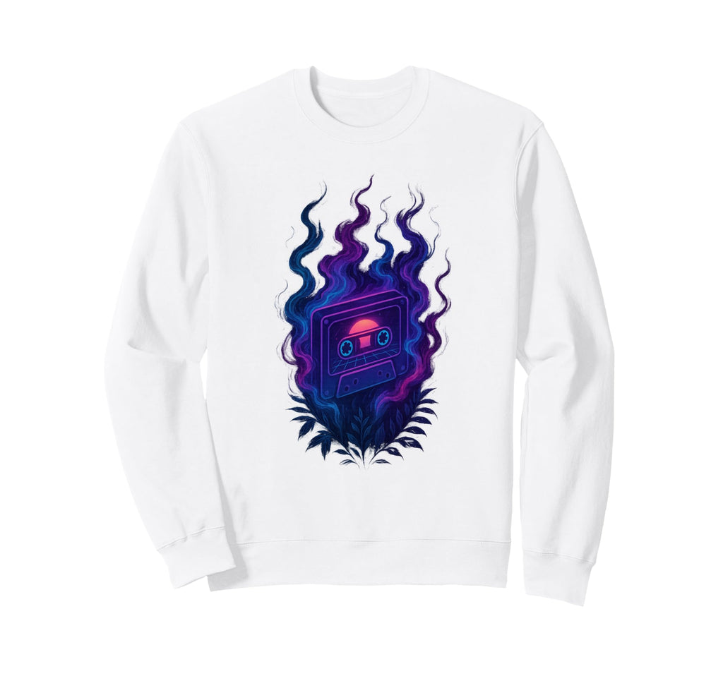 80S Synthwave Sweatshirt - Graphic Print Men Women - T-Shirt, Sweatshirt, Hoodie