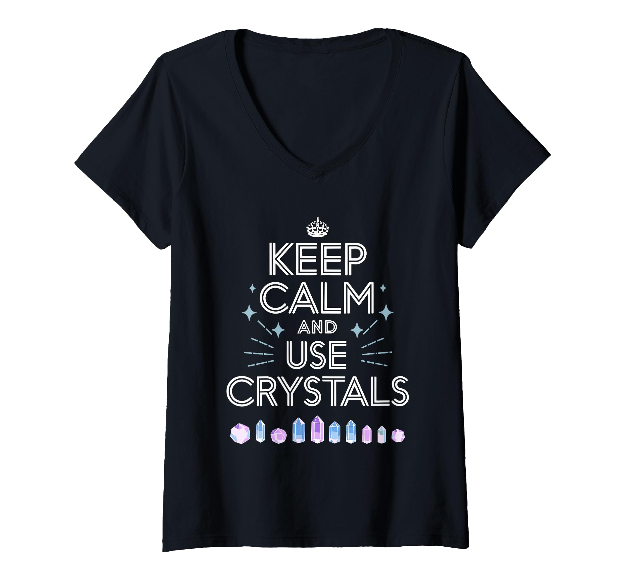 Womens Healing Crystals Energy Stones T-Shirt - Unique Graphic for Adults - T-Shirt, Sweatshirt, Hoodie