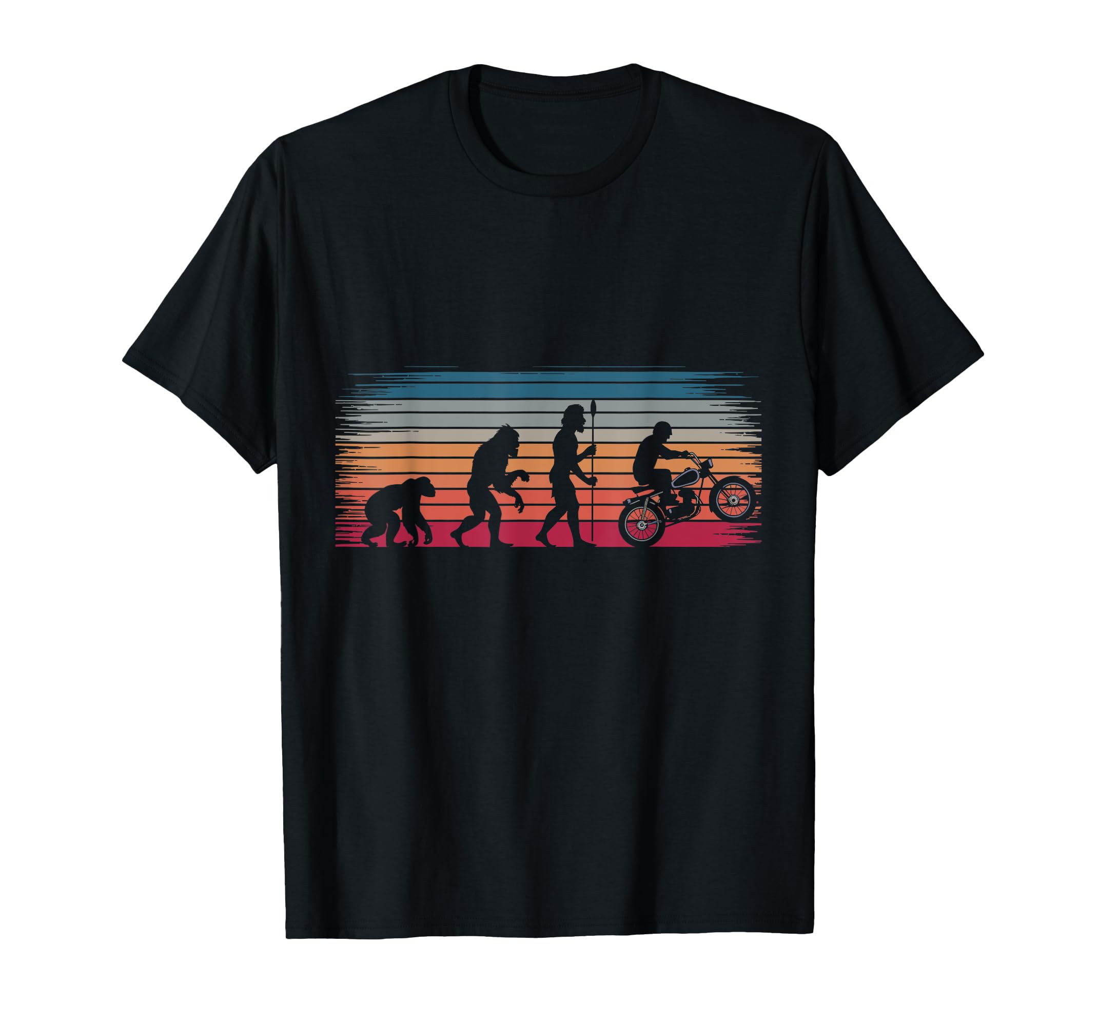 Motorcycle Evolution Human Biker T-Shirt - Streetwear Style Unisex - T-Shirt, Sweatshirt, Hoodie