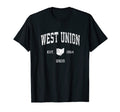 West Union Ohio Oh Athletic Sports T-Shirt - Minimalist Print Men Women - T-Shirt, Sweatshirt, Hoodie