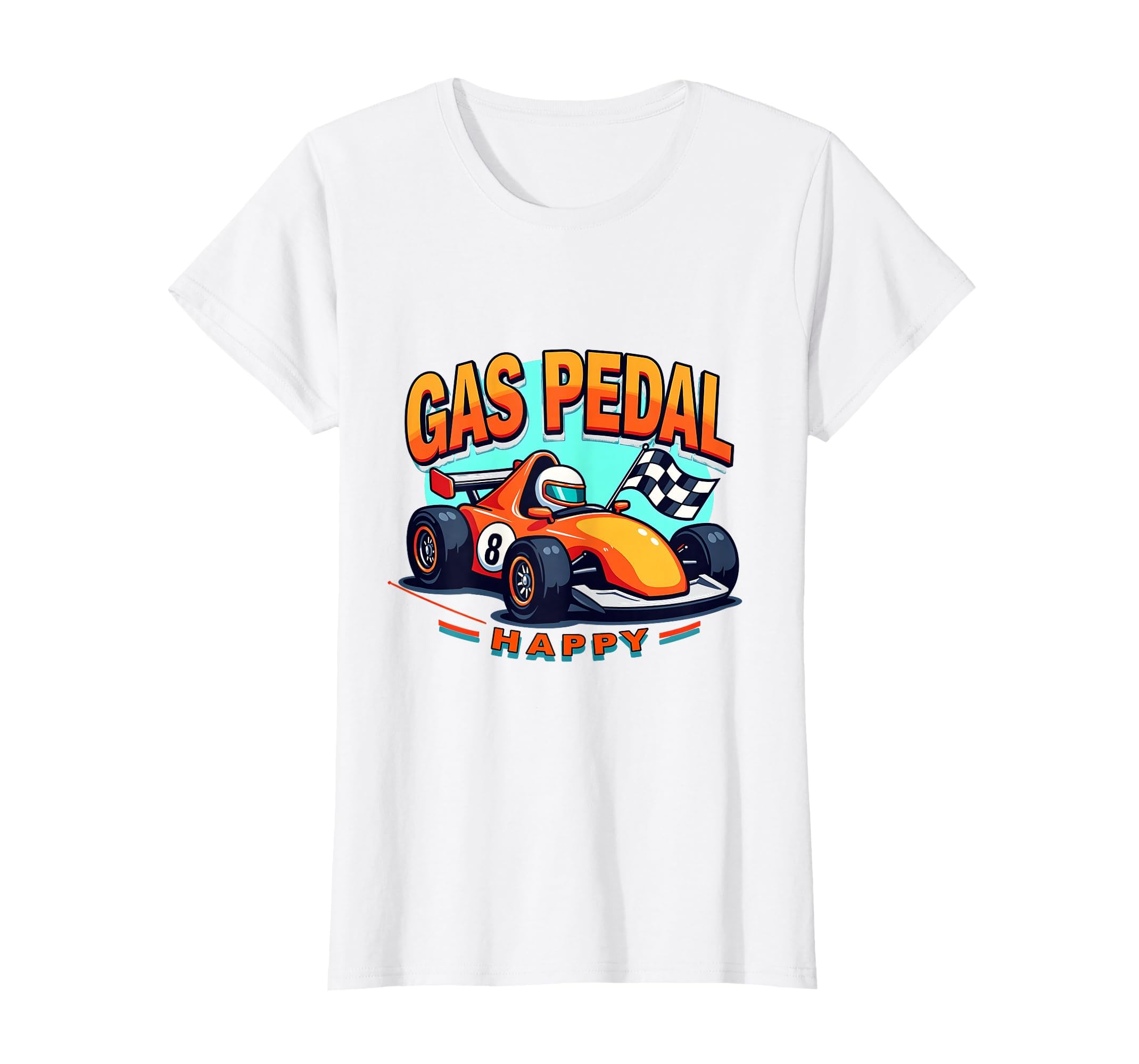 Gas Pedal Happy Car Enthusiast T-Shirt - Novelty Apparel Unisex - T-Shirt, Sweatshirt, Hoodie