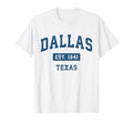 Dallas Texas Tx Athletic Navy Sports 80S T-Shirt - Novelty Apparel Unisex - T-Shirt, Sweatshirt, Hoodie