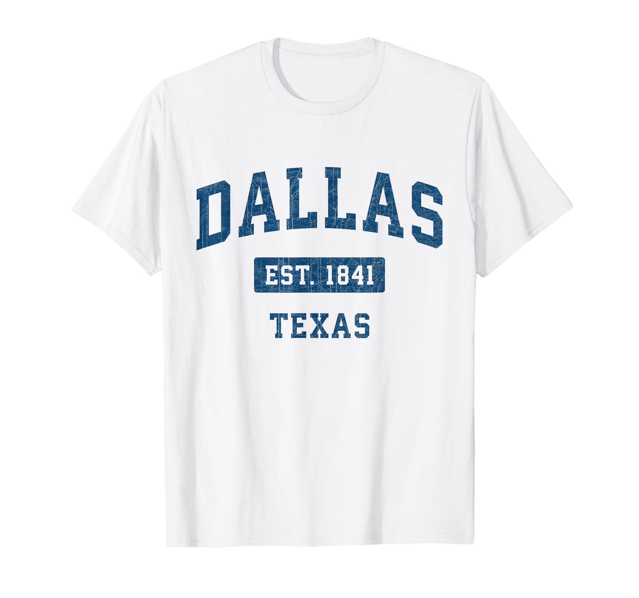 Dallas Texas Tx Athletic Navy Sports 80S T-Shirt - Novelty Apparel Unisex - T-Shirt, Sweatshirt, Hoodie