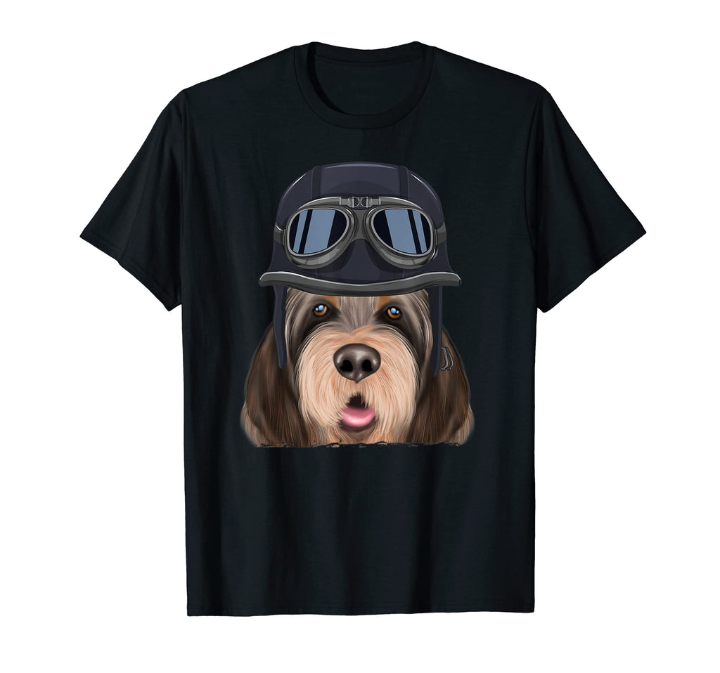Funny Motorcycle Helmet Otterhound T-Shirt - Custom Art Print Unisex - T-Shirt, Sweatshirt, Hoodie