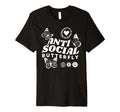 Anti Social Butterfly Introvert Trendy T-Shirt - Custom Art Print Unisex - T-Shirt, Sweatshirt, Hoodie