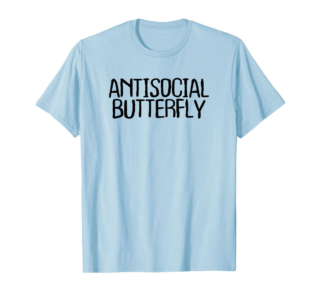 Funny Minimal Antisocial Butterfly T-Shirt - Minimalist Print for Adults - T-Shirt, Sweatshirt, Hoodie