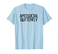 Funny Minimal Antisocial Butterfly T-Shirt - Minimalist Print for Adults - T-Shirt, Sweatshirt, Hoodie
