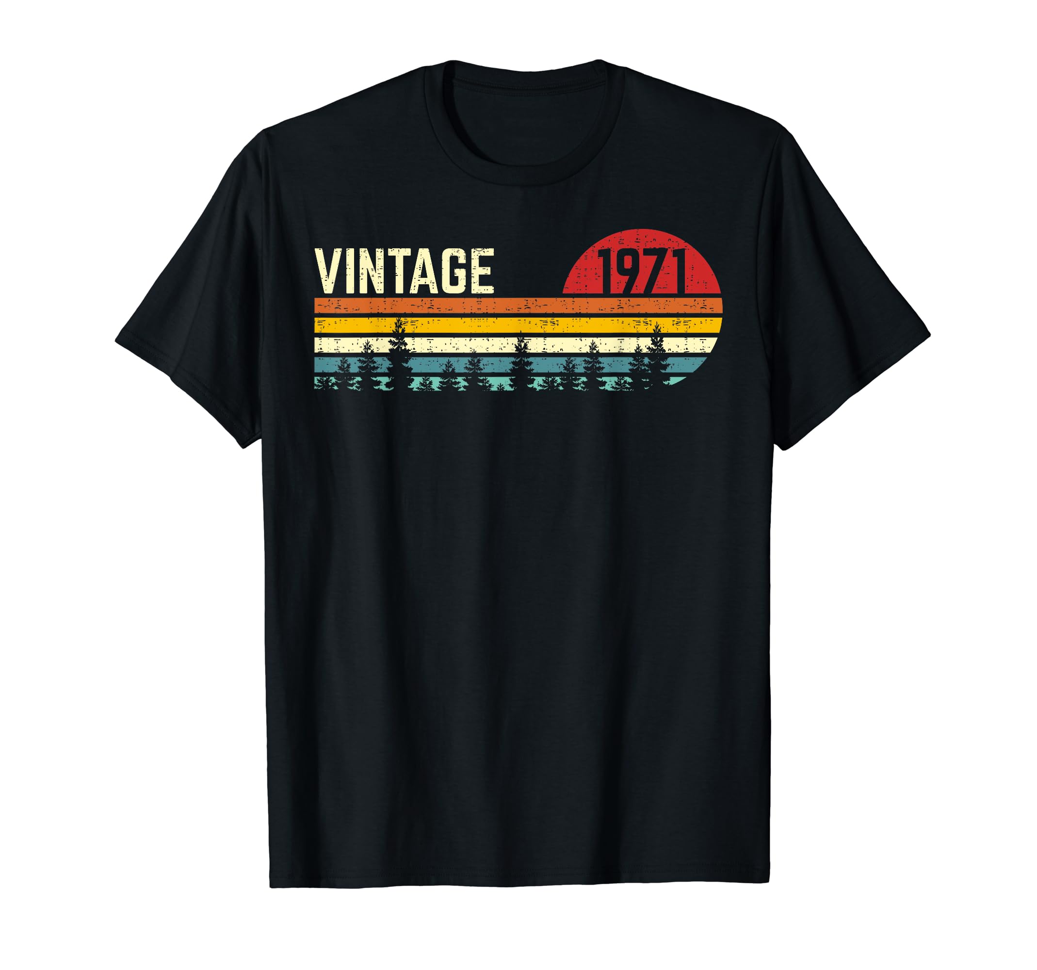 Retros Sunset 1971 50Th Birthday 50 T-Shirt - Aesthetic Graphic for Adults - T-Shirt, Sweatshirt, Hoodie