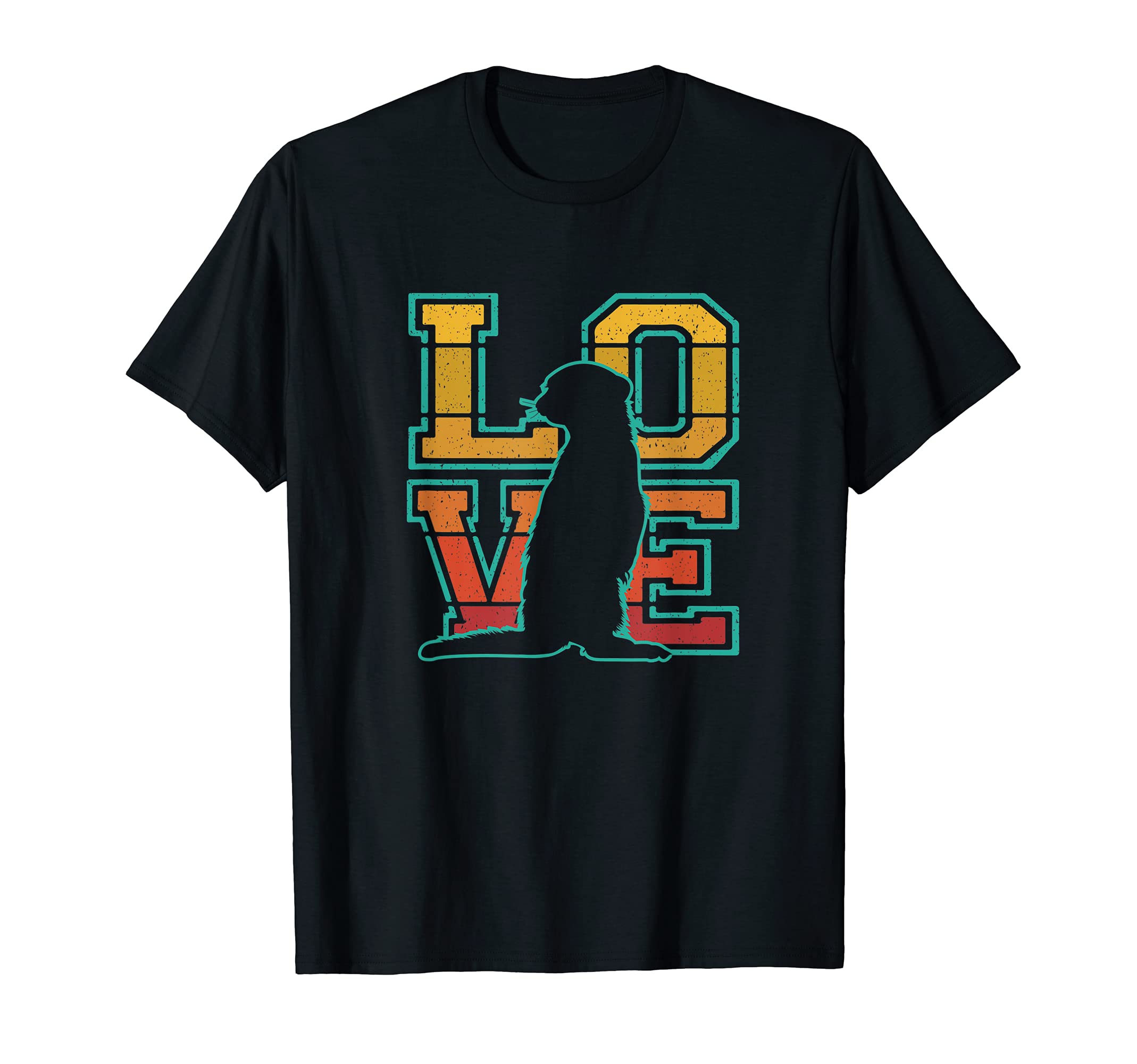 Sunset I Love Meerkat Theme Mongoose Lovers T-Shirt - Graphic Print Unisex - T-Shirt, Sweatshirt, Hoodie