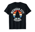 Michigan City Indiana 80S 70S T-Shirt - Aesthetic Graphic for Adults - T-Shirt, Sweatshirt, Hoodie