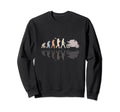 Motorcycle Evolution Shadow Biker Sweatshirt - Graphic Print Men Women - T-Shirt, Sweatshirt, Hoodie