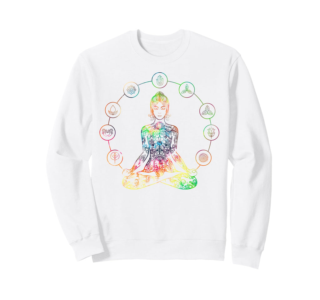 Tie Dye Yoga Meditation Lotus Pose Sweatshirt - Custom Art Print Men Women - T-Shirt, Sweatshirt, Hoodie