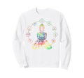 Tie Dye Yoga Meditation Lotus Pose Sweatshirt - Custom Art Print Men Women - T-Shirt, Sweatshirt, Hoodie