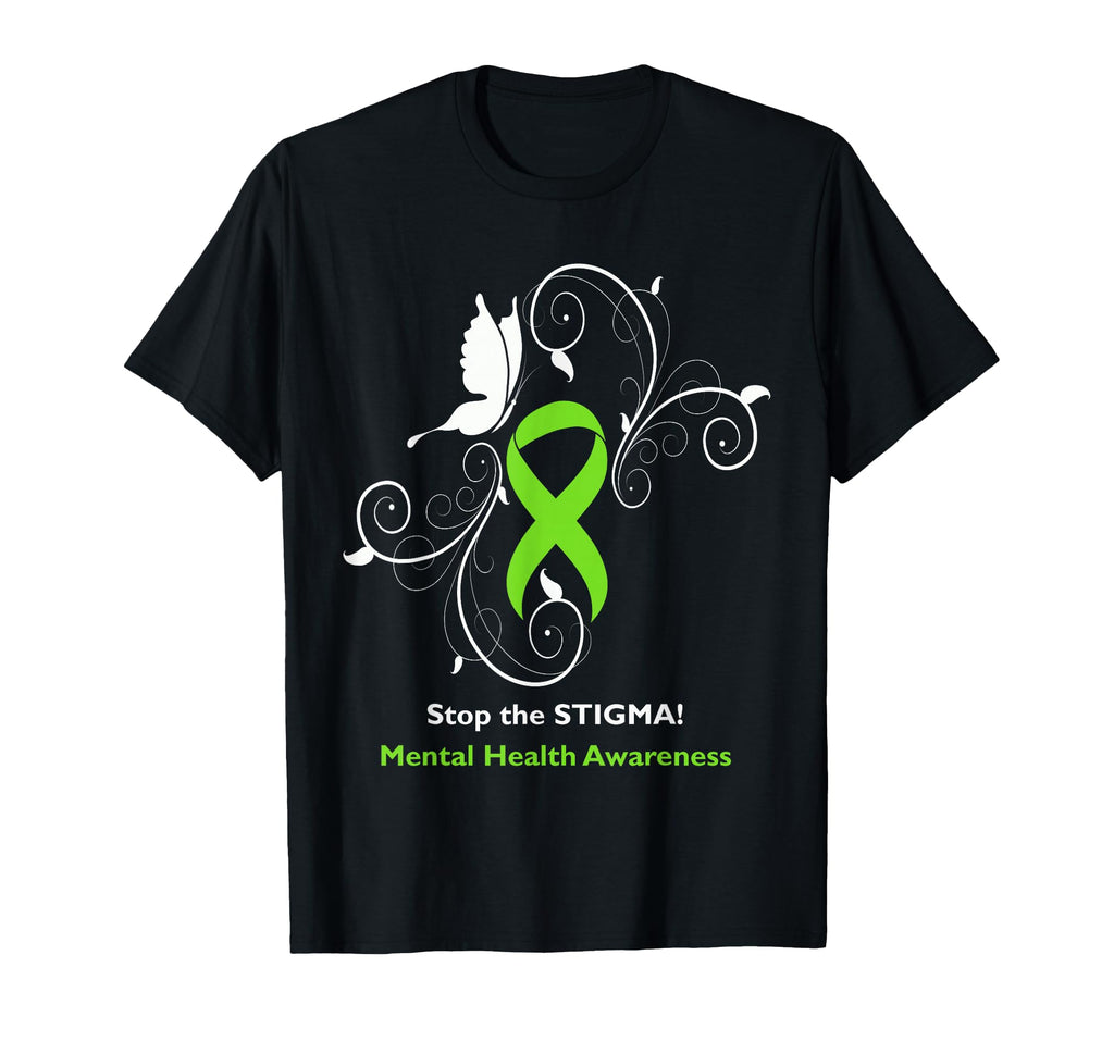 Stop Stigma Mental Health Awareness T-Shirt - Fun Novelty Design for Adults - T-Shirt, Sweatshirt, Hoodie