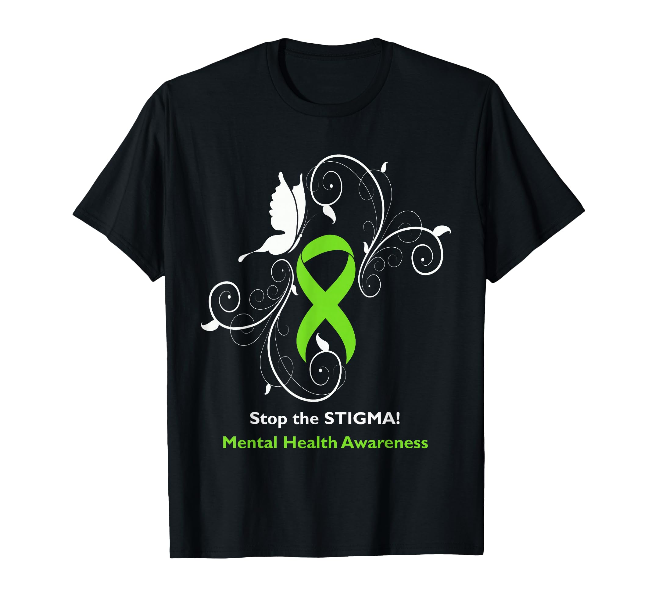 Stop Stigma Mental Health Awareness T-Shirt - Fun Novelty Design for Adults - T-Shirt, Sweatshirt, Hoodie