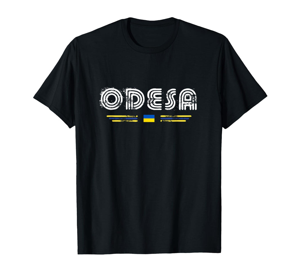 Odesa Ukraine 70S 80S Type T-Shirt - Fun Novelty Design for Adults - T-Shirt, Sweatshirt, Hoodie