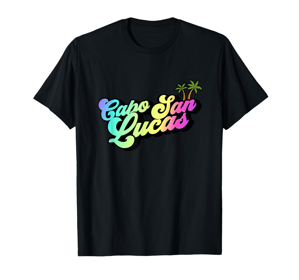Cabo San Lucas Mexico Typography 70S T-Shirt - Graphic Print for Adults - T-Shirt, Sweatshirt, Hoodie