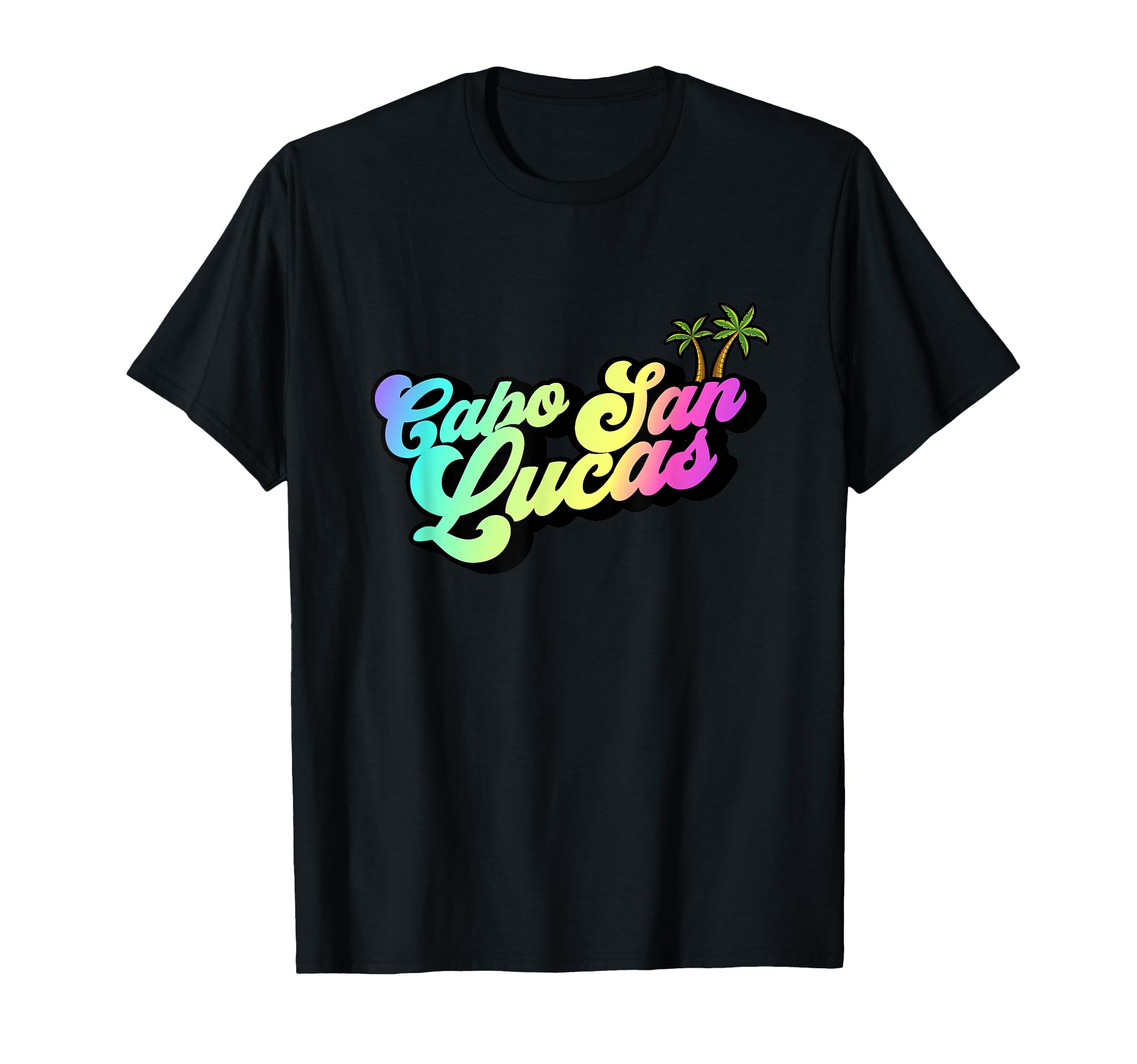 Cabo San Lucas Mexico Typography 70S T-Shirt - Graphic Print for Adults - T-Shirt, Sweatshirt, Hoodie