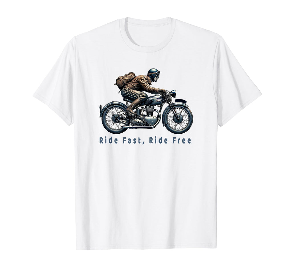 1950S Motorcycle Rider Biker T-Shirt - Streetwear Style Men Women - T-Shirt, Sweatshirt, Hoodie