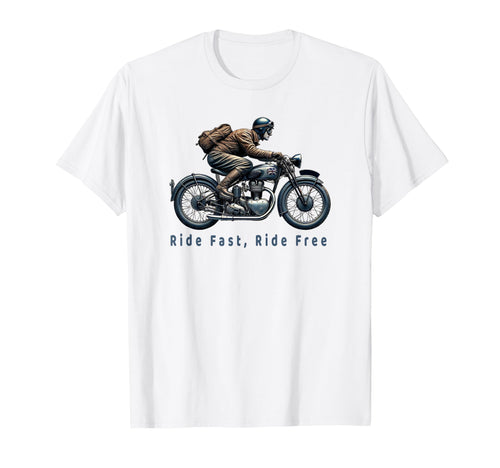 1950S Motorcycle Rider Biker T-Shirt - Streetwear Style Men Women - T-Shirt, Sweatshirt, Hoodie