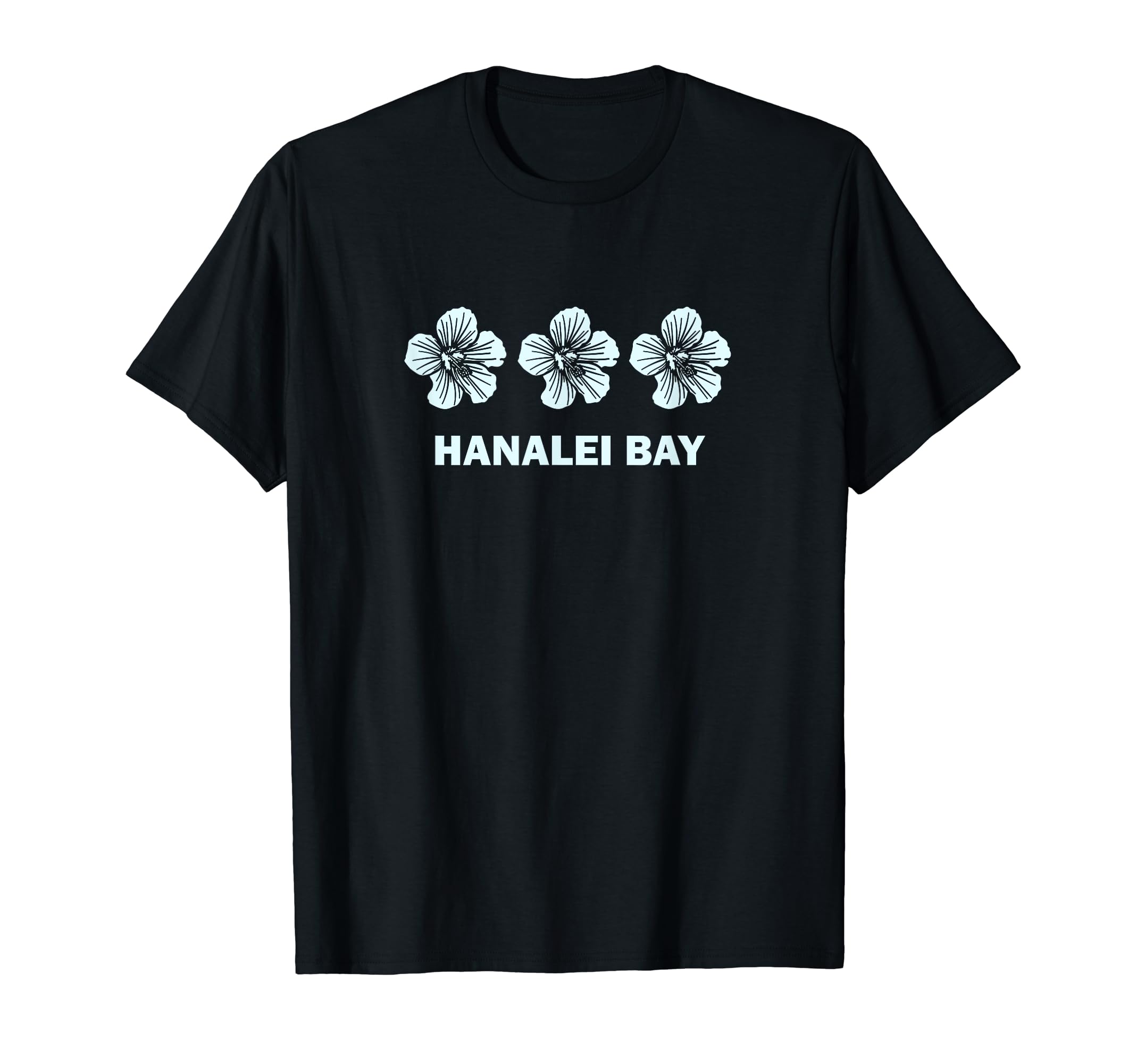 Hanalei Bay Hawaii Tropical Hibiscus T-Shirt - Custom Art Print Unisex - T-Shirt, Sweatshirt, Hoodie