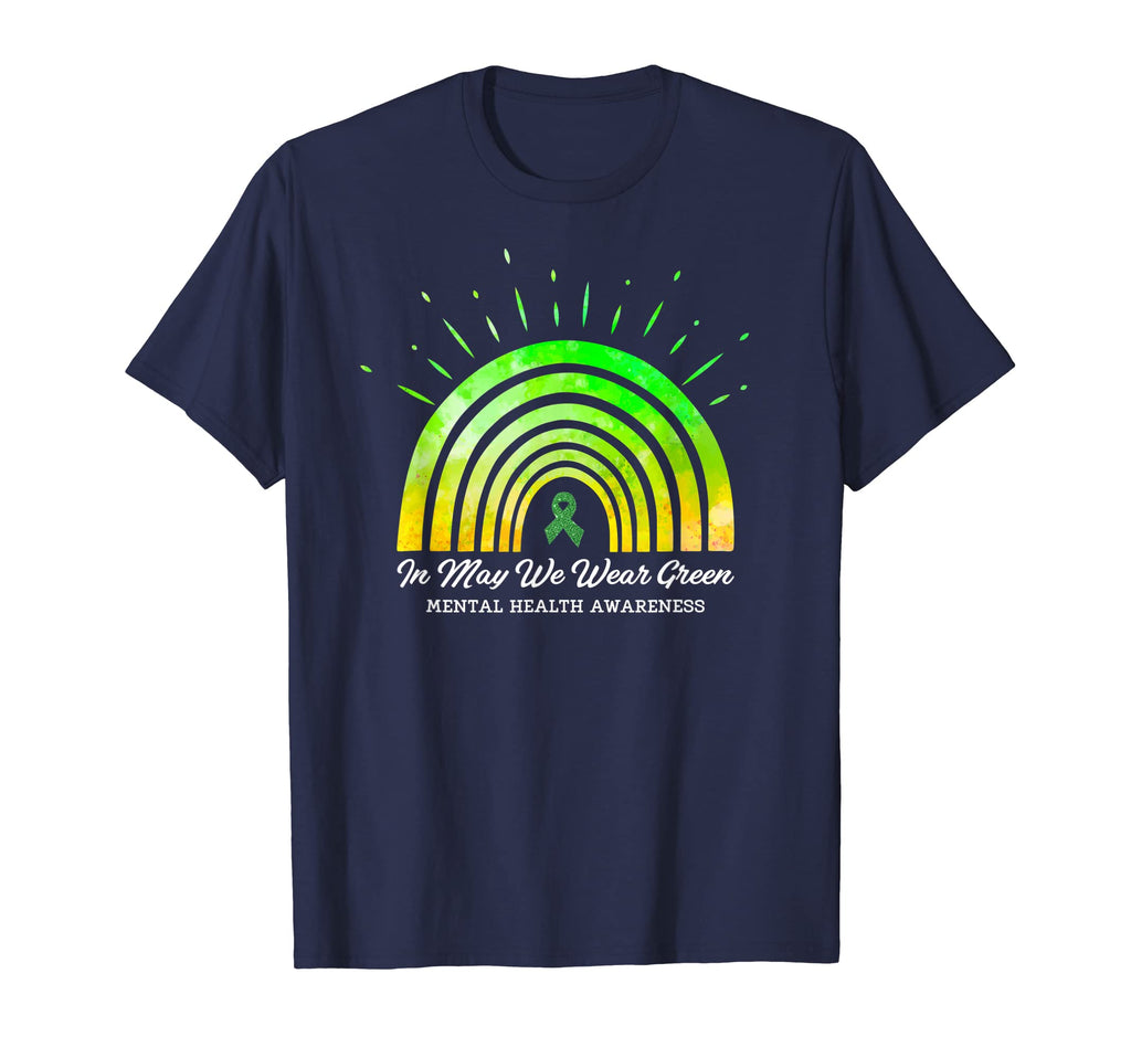 May We Wear Green Ribbon Mental T-Shirt - Custom Art Print for Adults - T-Shirt, Sweatshirt, Hoodie