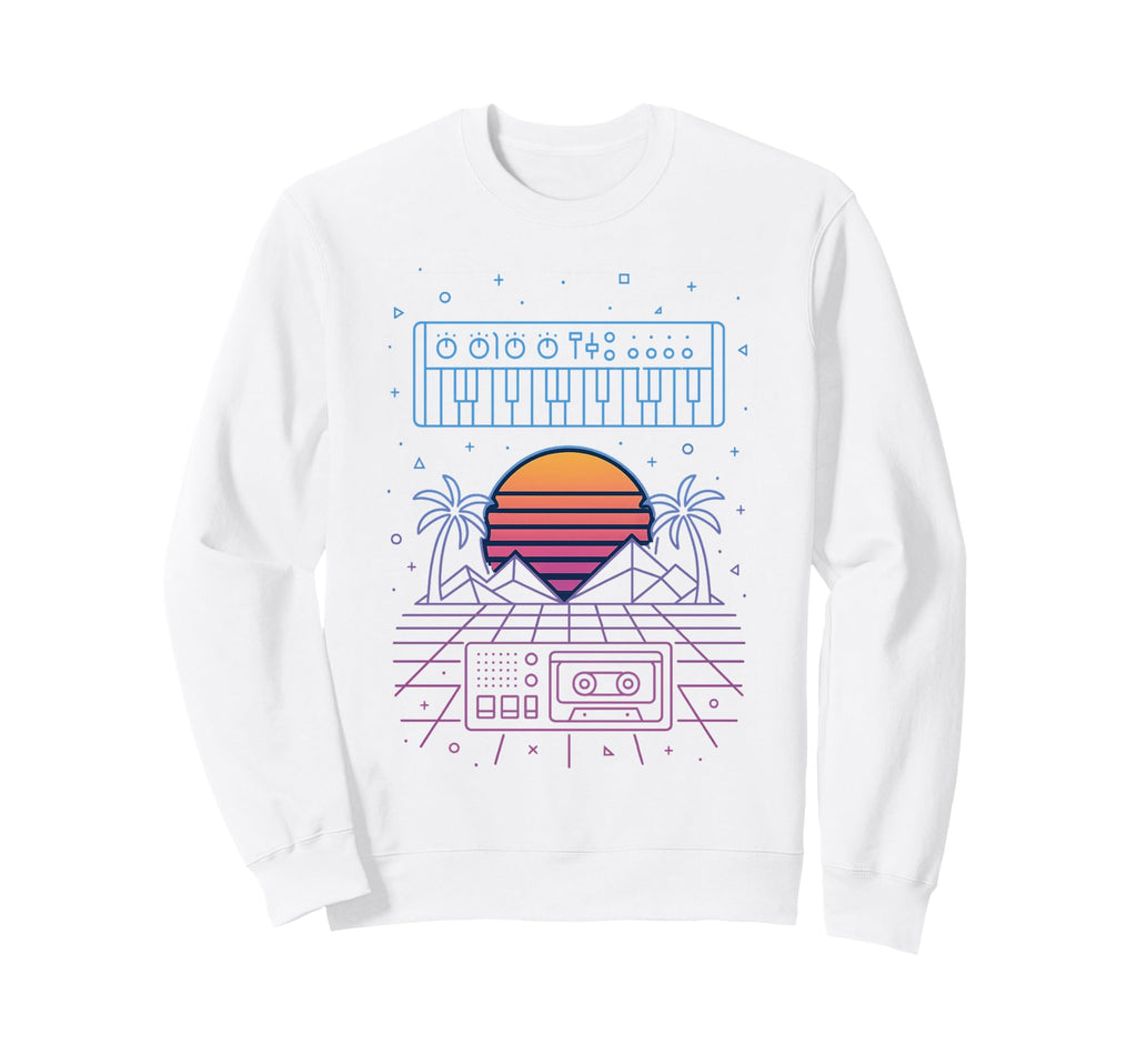 80S Synthwave Sweatshirt - Trendy Graphic Men Women - T-Shirt, Sweatshirt, Hoodie