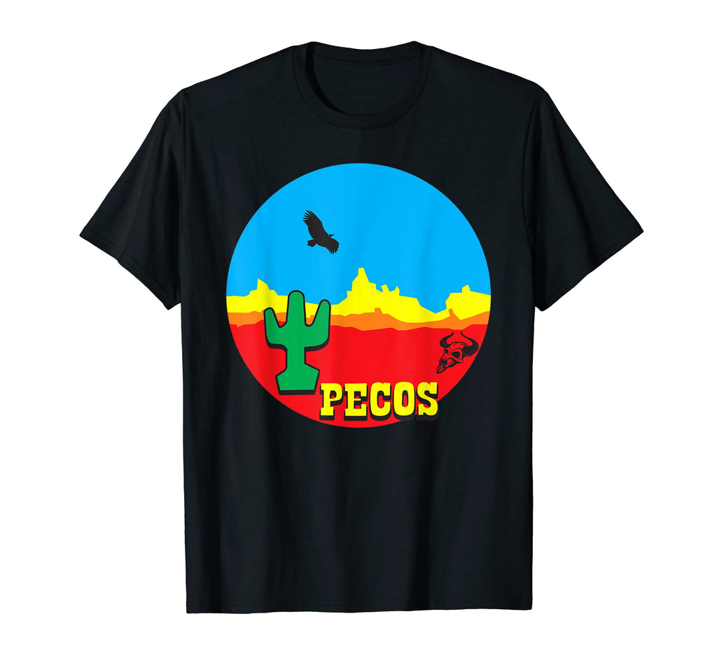 Pecos Texas Desert Western T-Shirt - Fun Novelty Design for Adults - T-Shirt, Sweatshirt, Hoodie